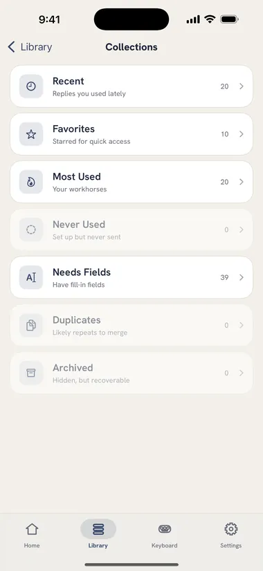 Smart collections
